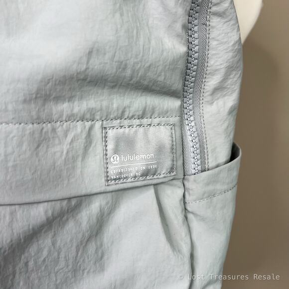 Lululemon | Everyday Light Grey Nylon Laptop Travel Minimalist Bag Backpack